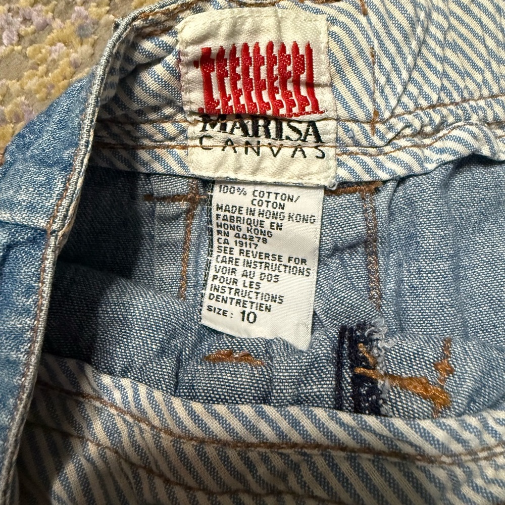 Vintage 90’s Denim Maxi Skirt Button-up front with pockets - Picture 3 of 7